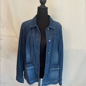 J. Jill Ocean Blue Denim Jacket